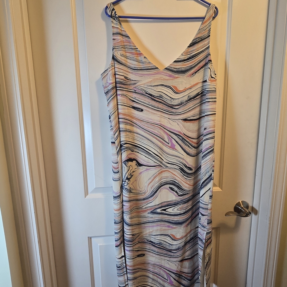 Halston Multicolor Patterned Dress